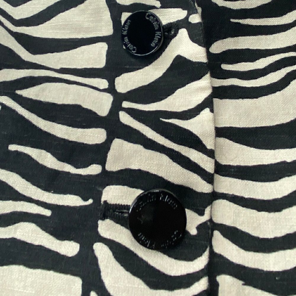 Calvin Klein Zebra Print Jacket - Picture 3 of 9